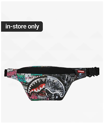 Sprayground Split Cybershark Fanny Pack