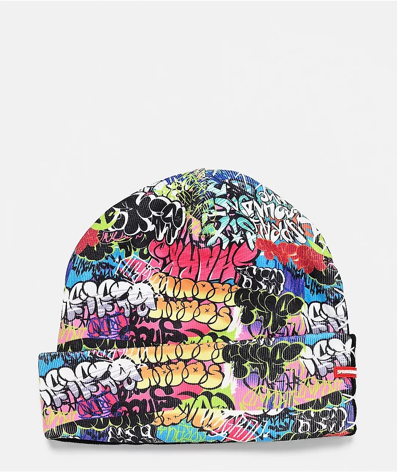 Sprayground Split Knit Graff Beanie