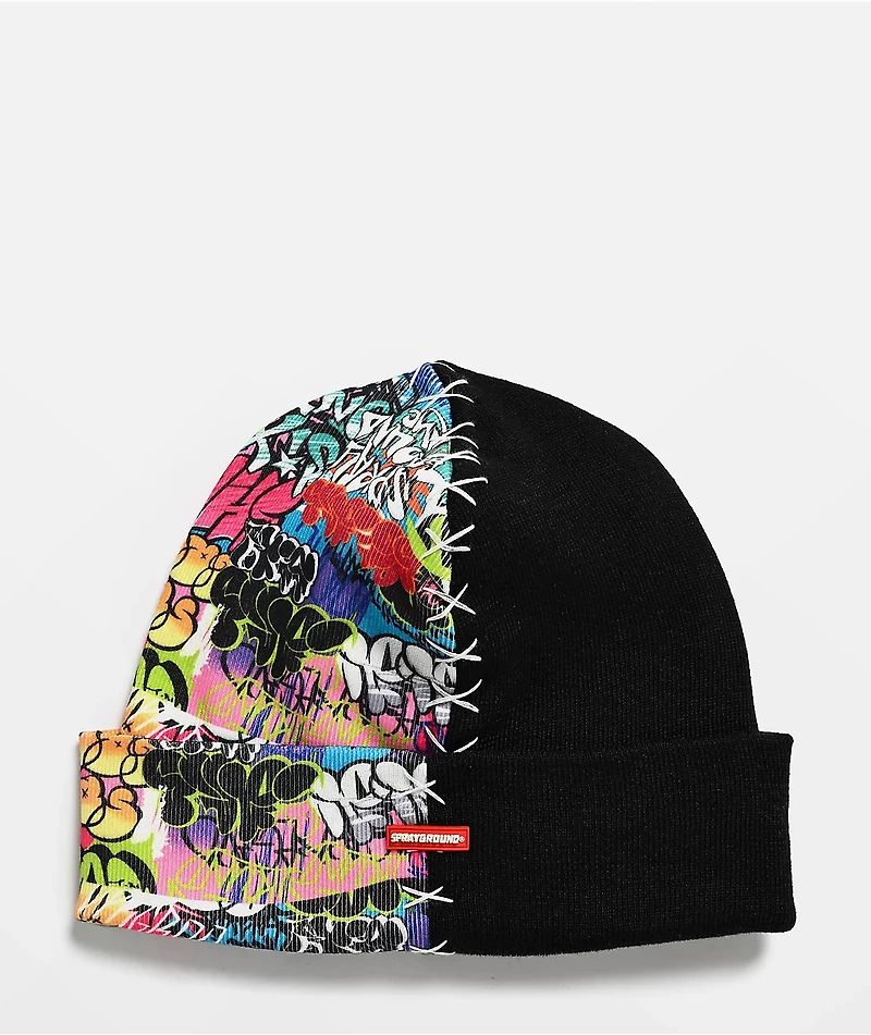 Sprayground Split Knit Graff Beanie