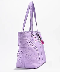 Sprayground Stitch Purple Canvas Tote Bag