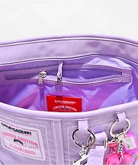 Sprayground Stitch Purple Canvas Tote Bag