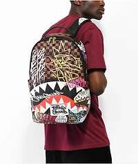 Sprayground Tagged Up Sharks In Paris Backpack