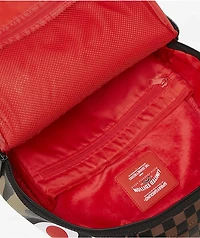 Sprayground Tear It Up Brown Checker Backpack