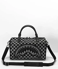 Sprayground Trinity Black & Grey Checker Mini Duffel Bag