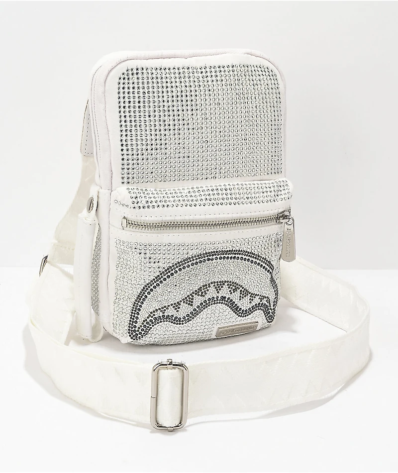 Sprayground Trinity White Crossbody Bag