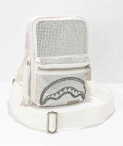 Sprayground Trinity White Crossbody Bag