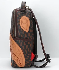 Sprayground Trippy Henny Brown Checkerboard Backpack
