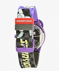 Sprayground WTF Purple Analog Watch