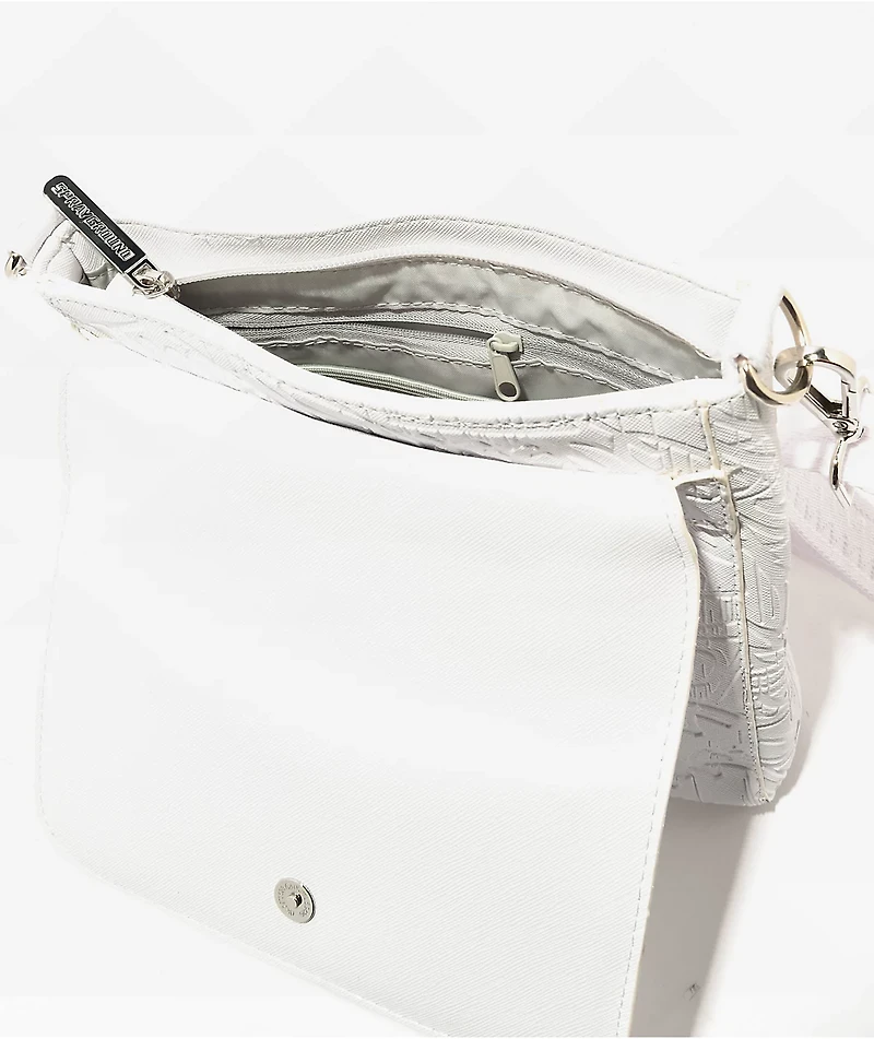 Sprayground White Scribble Messenger Bag