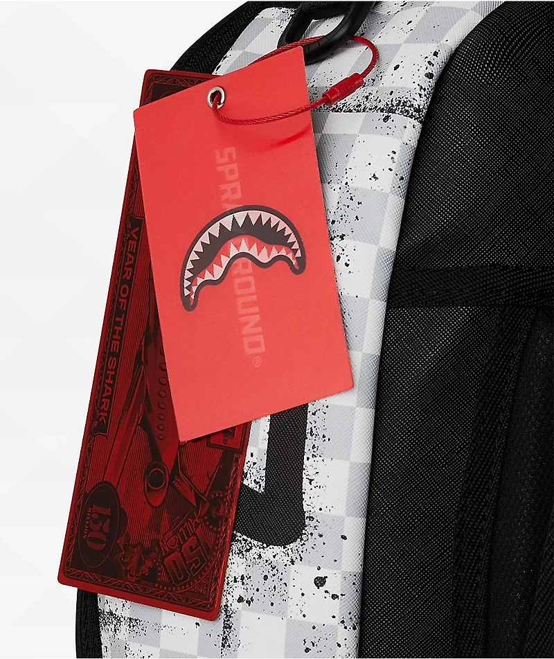 Sprayground White Stencil Backpack