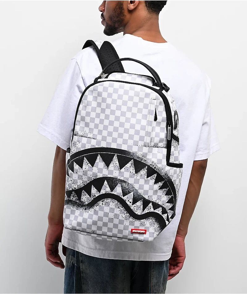 Sprayground White Stencil Backpack