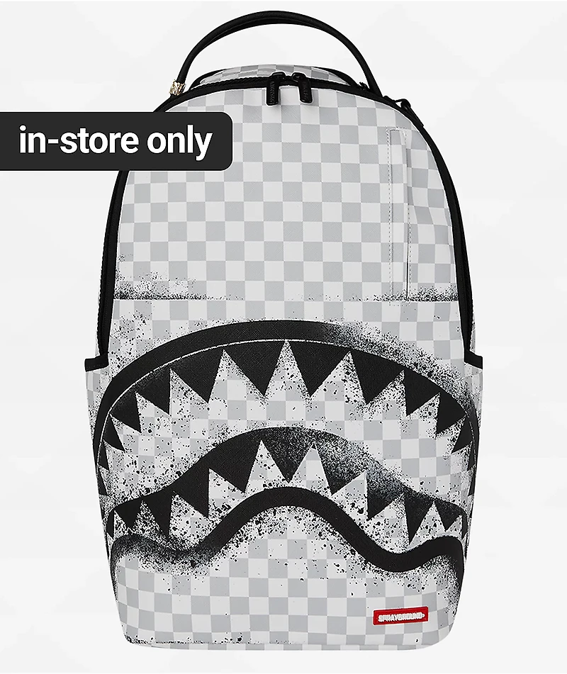 Sprayground White Stencil Backpack