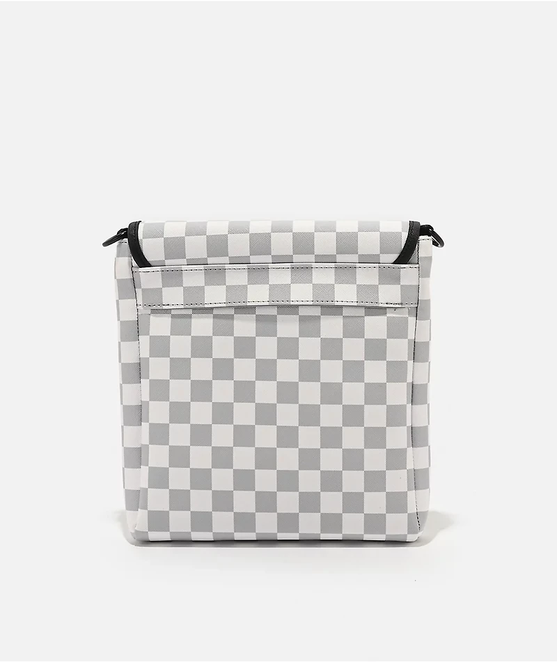 Sprayground White Stencil Shark Messenger Bag