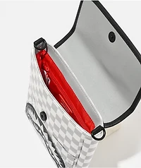 Sprayground White Stencil Shark Messenger Bag