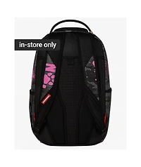 Sprayground X Peanuts Snoopy Pink Stencil Grey Camo Backpack