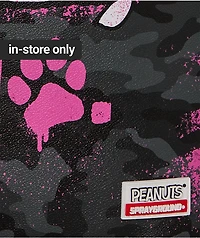 Sprayground X Peanuts Snoopy Pink Stencil Grey Camo Backpack
