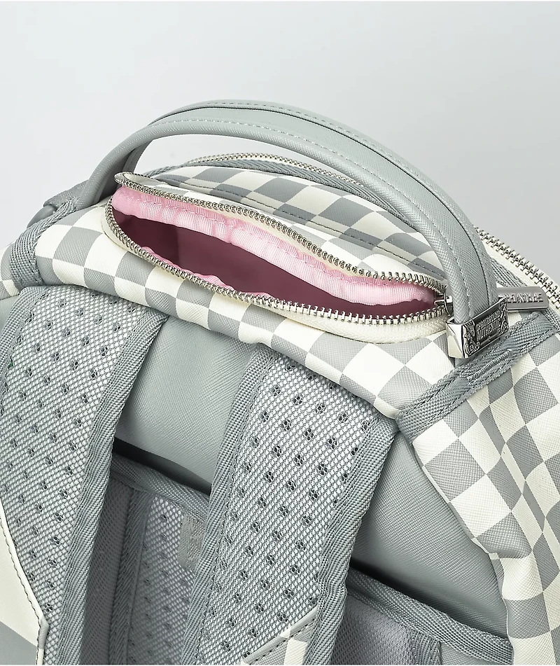 Sprayground XTC La Palais Deluxe Grey Leather Backpack