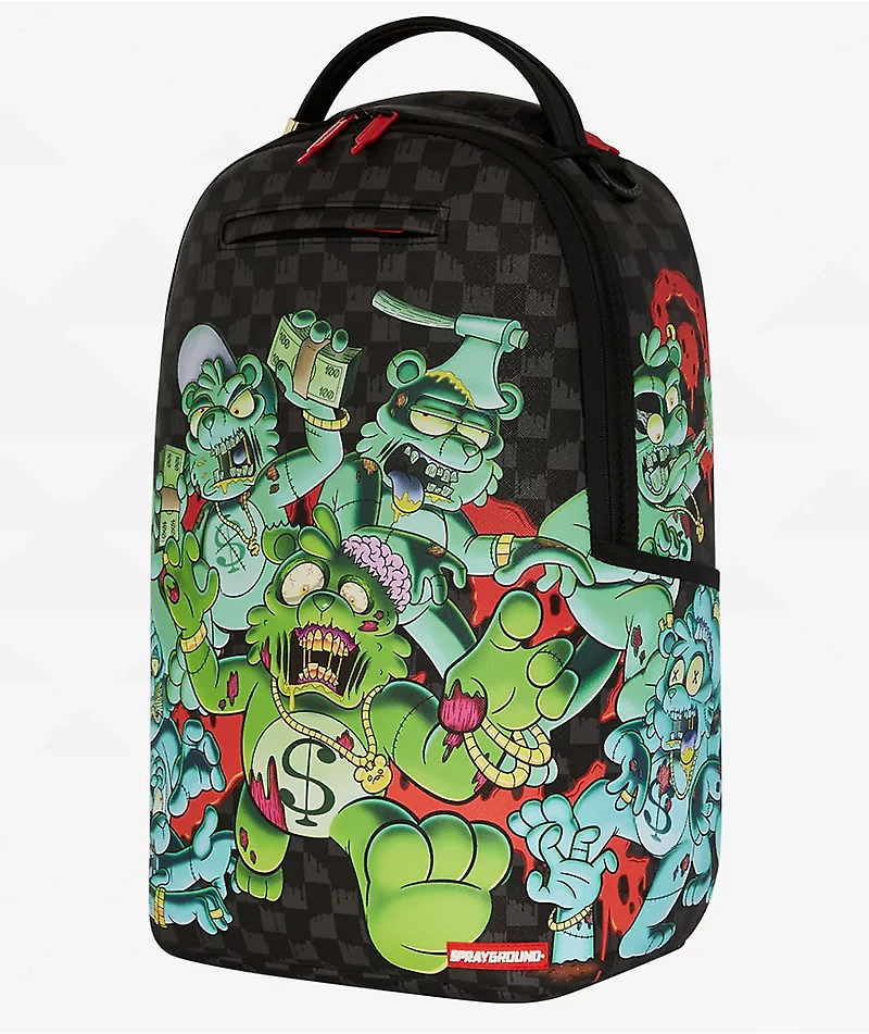 Sprayground Zombie Bears Black & Green Backpack