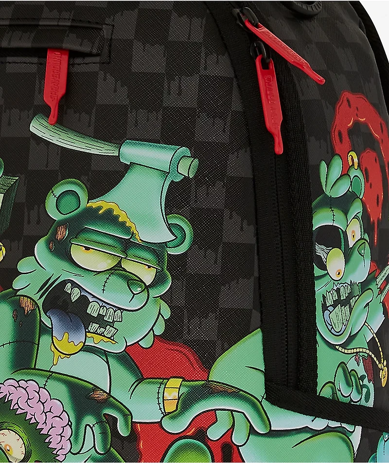 Sprayground Zombie Bears Black & Green Backpack