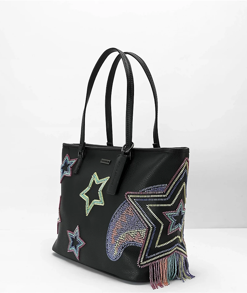 Sprayground x AI Beaded Shark Black Tote Bag