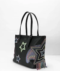 Sprayground x AI Beaded Shark Black Tote Bag