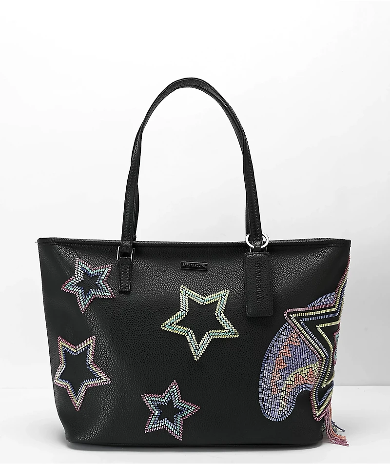 Sprayground x AI Beaded Shark Black Tote Bag