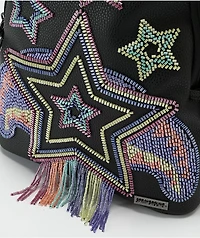 Sprayground x AI Beaded Shark Savage Black Mini Backpack