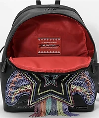 Sprayground x AI Beaded Shark Savage Black Mini Backpack
