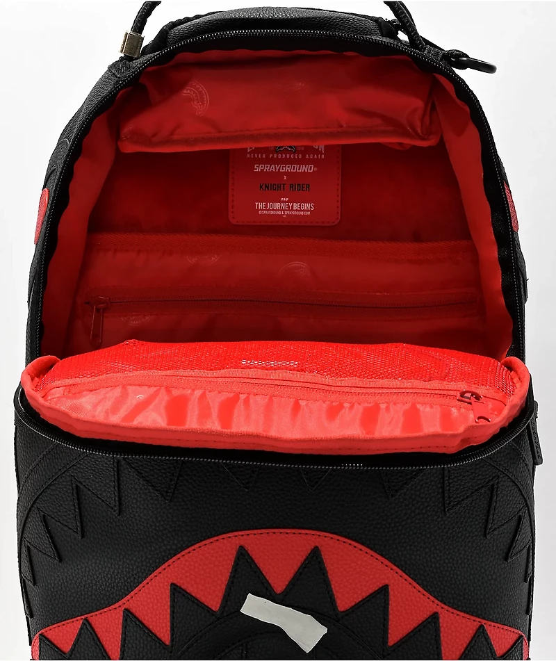 Sprayground x Knight Rider LED Black & Red Backpack
