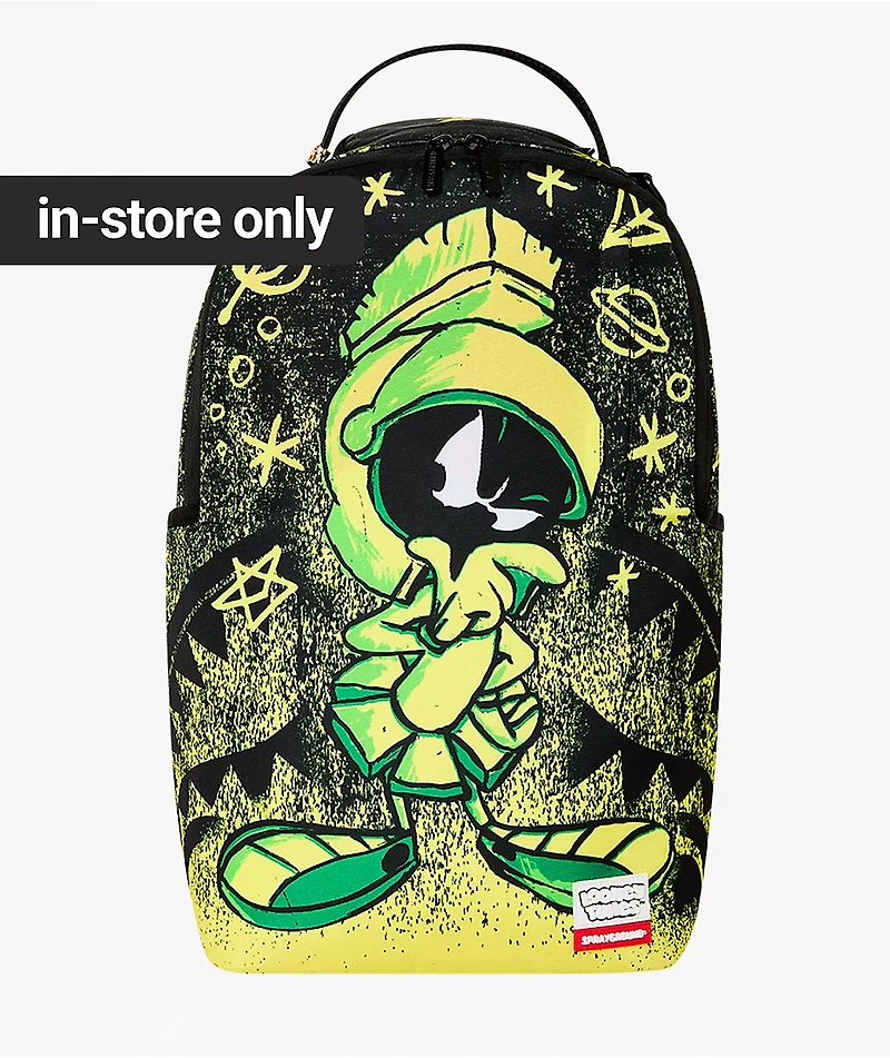 Sprayground x Looney Tunes Marvin The Martian Spray Black Backpack