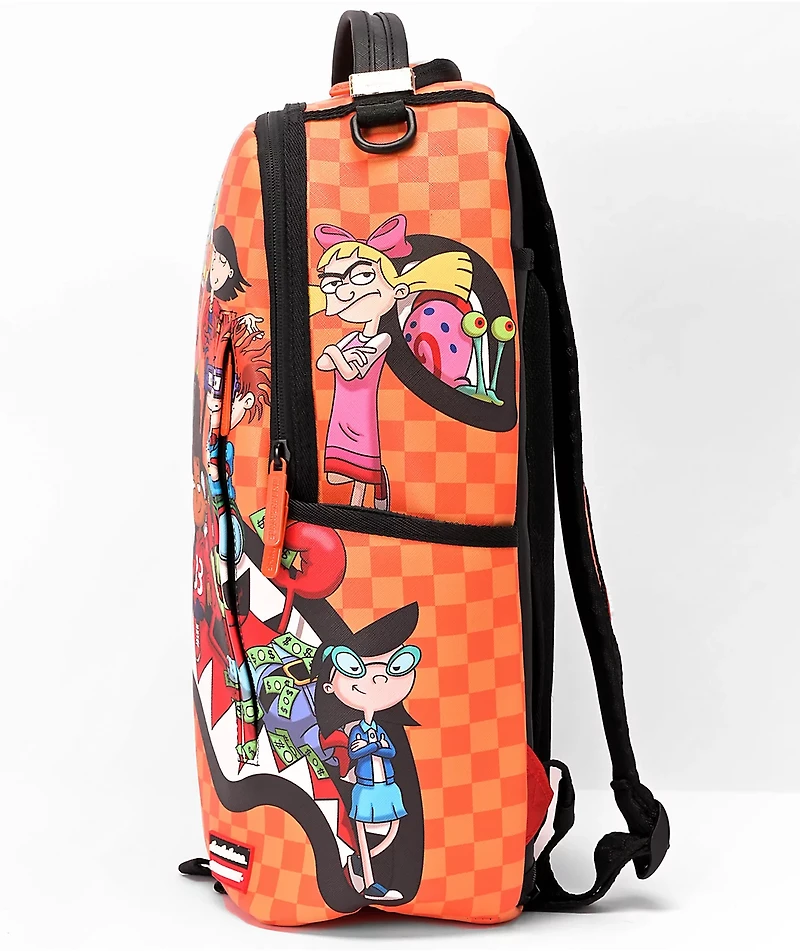 Sprayground x Nickelodeon 90's Characters Chilling Orange Backpack
