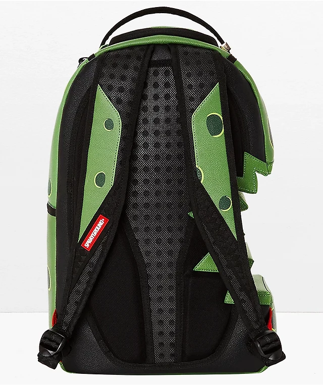 Sprayground x Rick Morty Shark Bite Green Backpack at Foxvalley