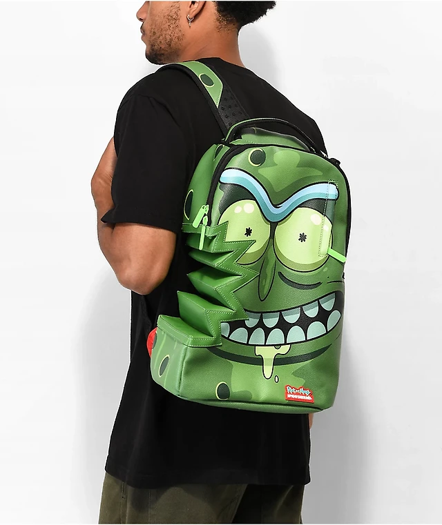 Rick And Morty Backpack Shark Bite Backpack Sprayground X Rick