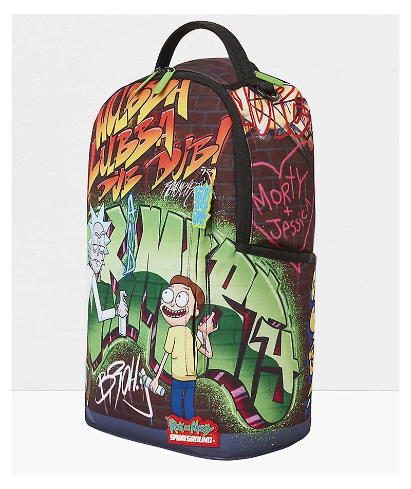 Sprayground x Rick And Morty Graffiti Black Backpack