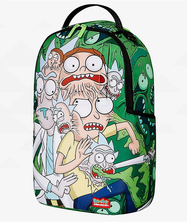Sprayground x Rick and Morty Fusion Green Backpack at CoolSprings