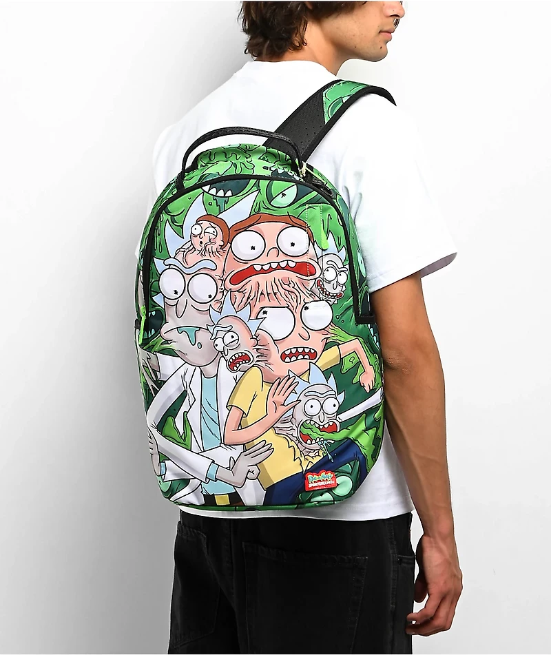Sprayground x Rick and Morty Fusion Green Backpack