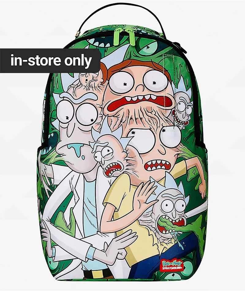Sprayground x Rick and Morty Fusion Green Backpack