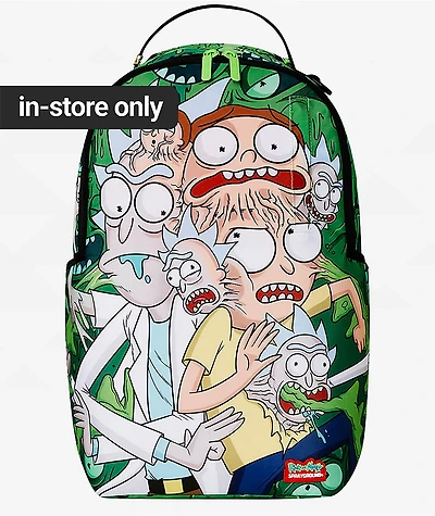 Sprayground x Rick and Morty Fusion Green Backpack