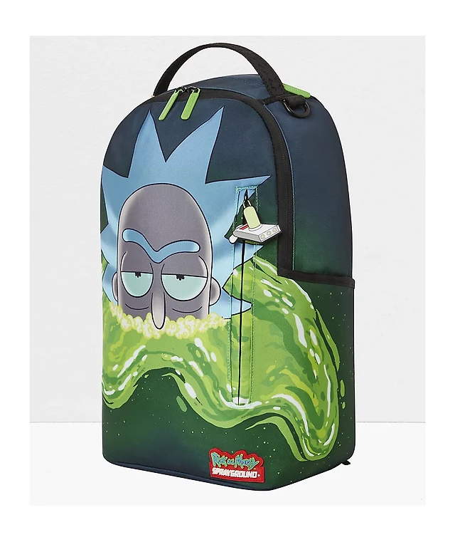 Sprayground x Rick and Morty Portal Green Backpack Liberty Center