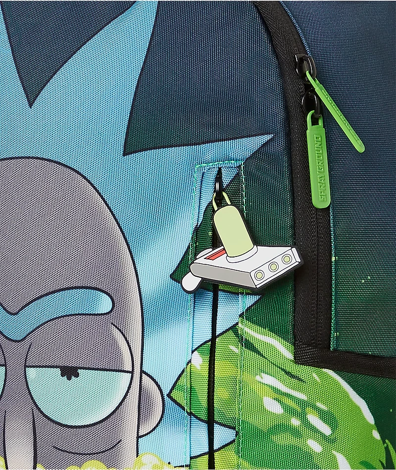 Sprayground x Rick and Morty Portal Green Backpack