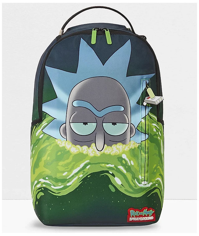 Sprayground x Rick and Morty Portal Green Backpack Liberty Center - Main Image