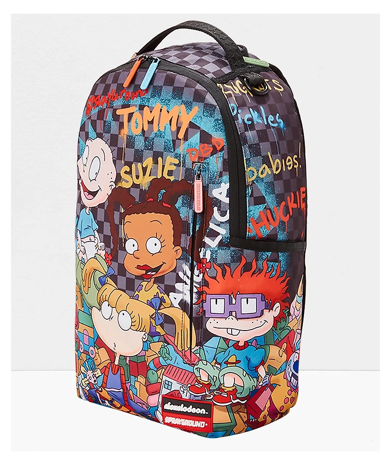 Sprayground x Rugrats Mashup Grey Checkerboard Backpack