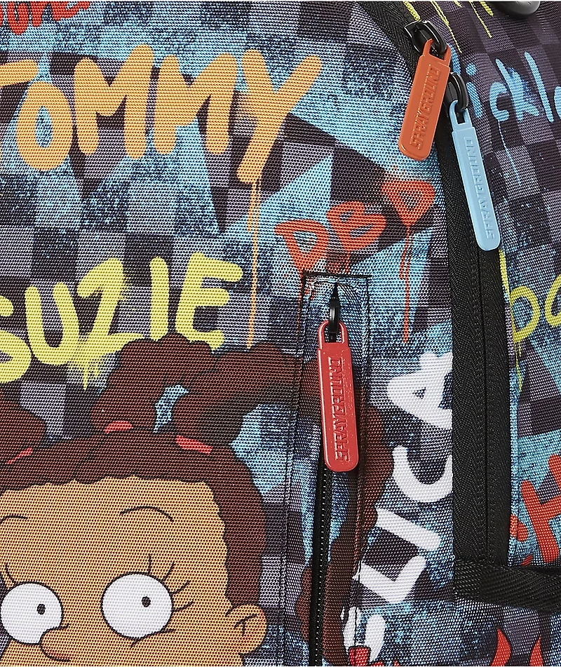 Sprayground x Rugrats Mashup Grey Checkerboard Backpack
