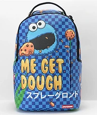 Sprayground x Sesame Street Cookie Monster Bubble Blue Leather Backpack