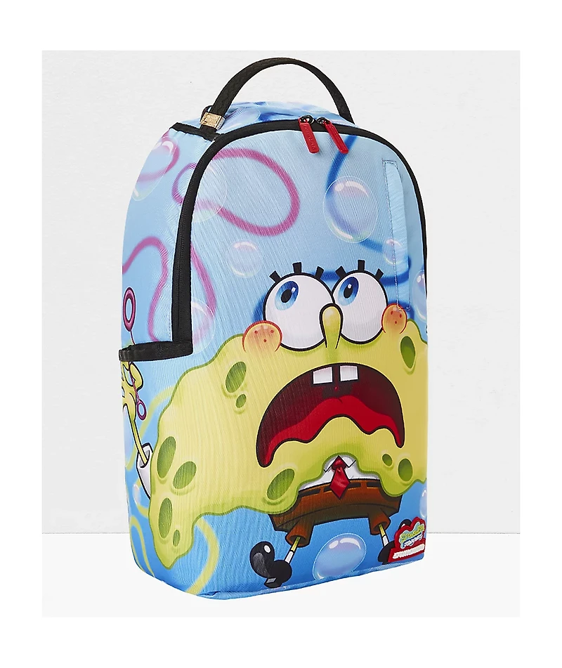 Sprayground x SpongeBob SquarePants Shark Shape Sponge Blue & Yellow Backpack