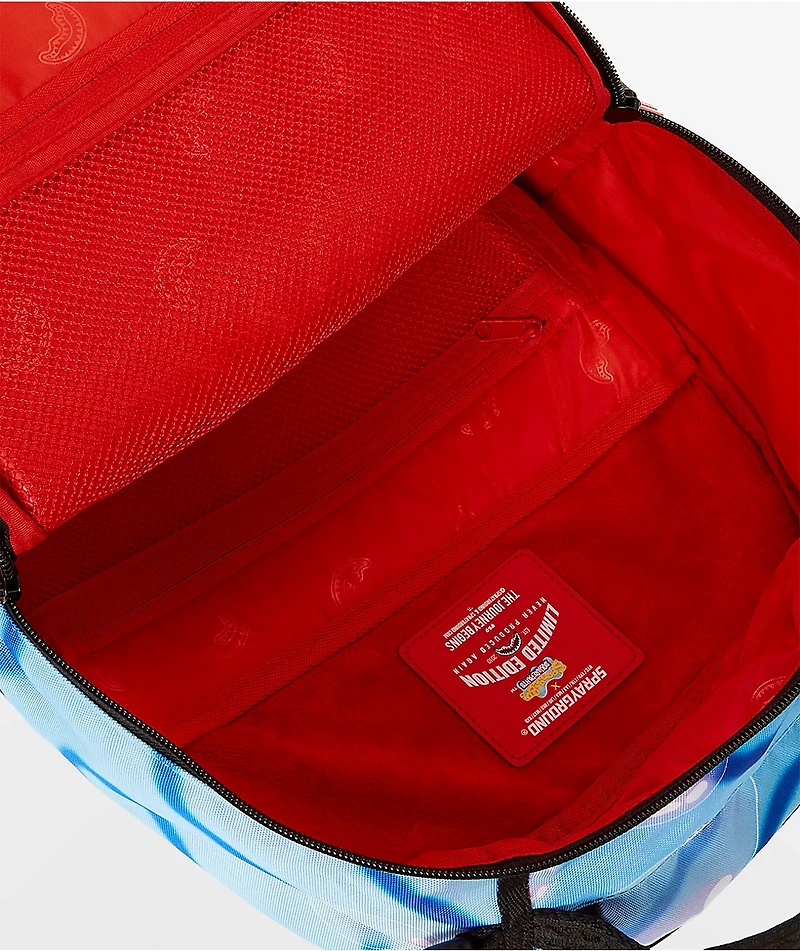 Sprayground x SpongeBob SquarePants Shark Shape Sponge Blue & Yellow Backpack