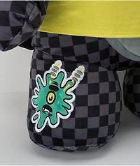 Sprayground x Spongebob Money Bear Teddy Bear Grey Checkered Backpack