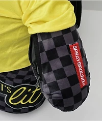 Sprayground x Spongebob Money Bear Teddy Bear Grey Checkered Backpack