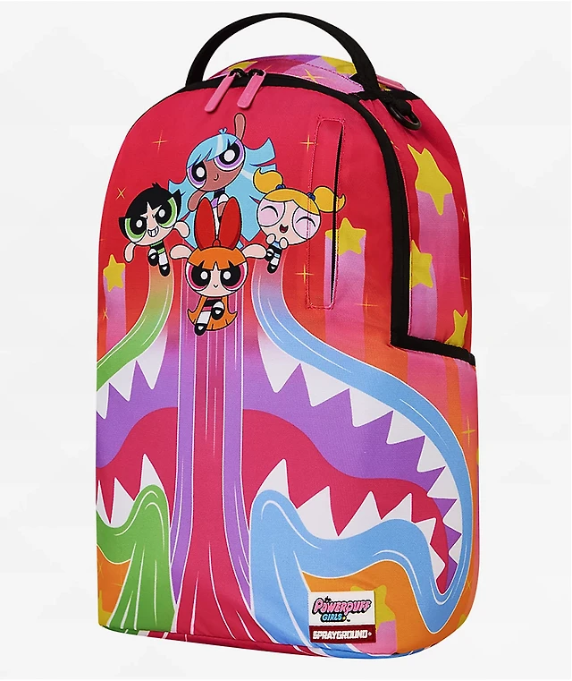 SPRAYGROUND POWERPUFF GIRLS MONSTER SHARK BACKPACK BOOK BAG RARE SPRAYGROUND POWERPUFF GIRLS MONSTER SHARK BACKPACK BOOK BAG  main image 4