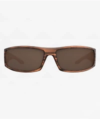 Spy Cooper Brown Stripe Tortoise & Happy Bronze Sunglasses